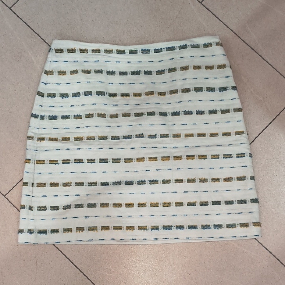 LOFT Striped Multicolor Skirt